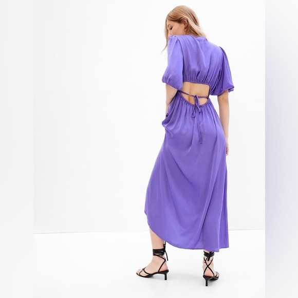 GAP ‘Blue Iris Blouson Maxi Dress’ - Picture 1 of 4